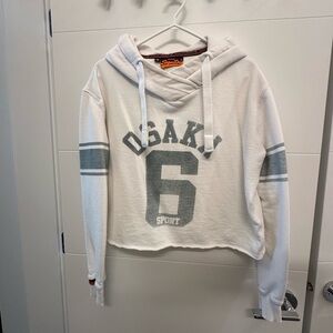 SuperDry Osaka Sport Cropped Marl Hoodie